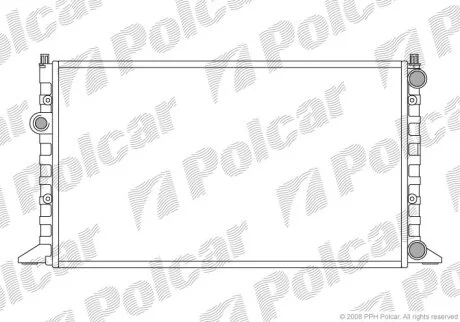 Радиатор охлаждения двигателя Polcar 953808A9