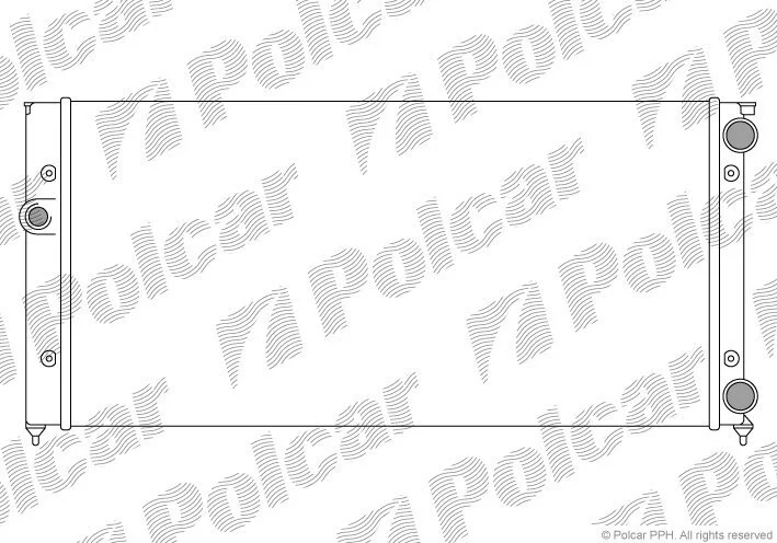 Радиатор охлаждения двигателя Polcar 953808B4 (фото 1)
