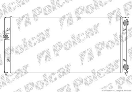 Радиатор охлаждения двигателя Polcar 953808B4