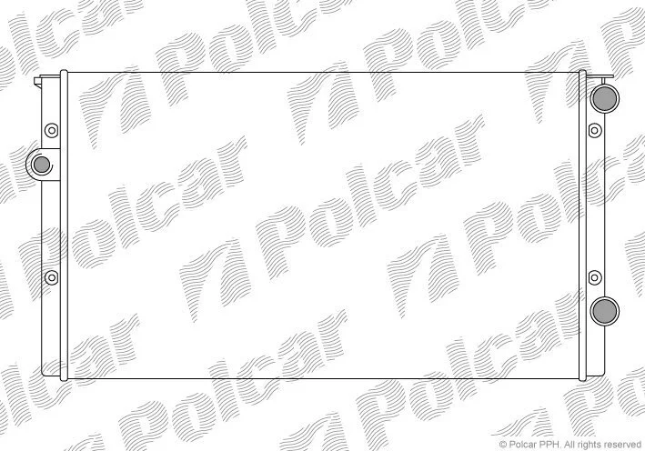 Радиатор охлаждения двигателя Polcar 953808B5 (фото 1)