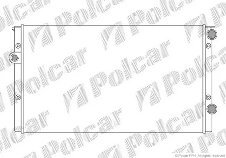 Радиатор охлаждения двигателя Polcar 953808B5