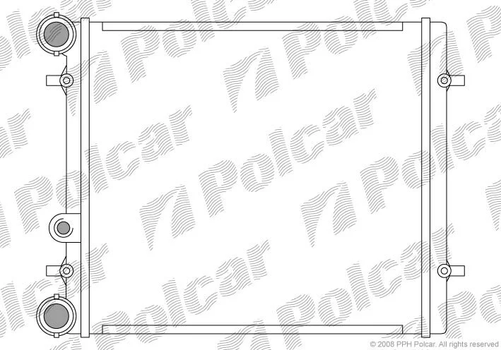 Радиатор охлаждения двигателя Polcar 954108-1 (фото 1)