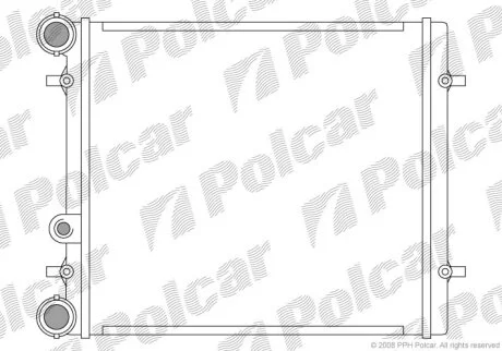 Радиатор охлаждения двигателя Polcar 954108-1