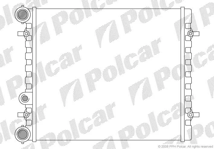 Радиатор охлаждения двигателя Polcar 954108A1 (фото 1)