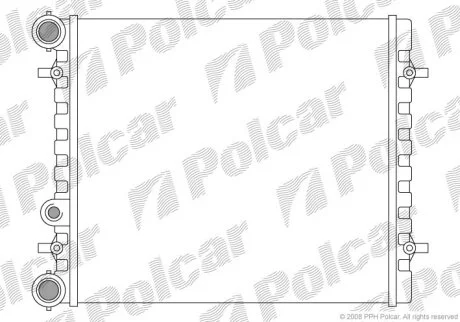 Радиатор охлаждения двигателя Polcar 954108A1