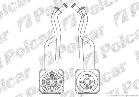 Радиатор масляный Polcar 9541L8-2