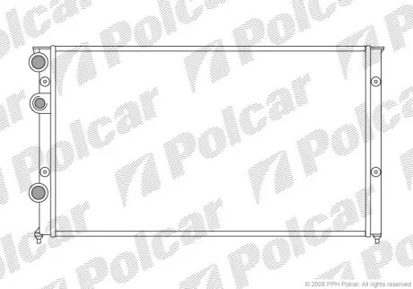 Радиатор охлаждения двигателя Polcar 954608-8