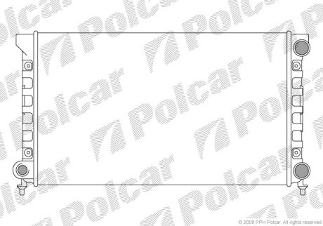 Радиатор охлаждения двигателя Polcar 954608A4