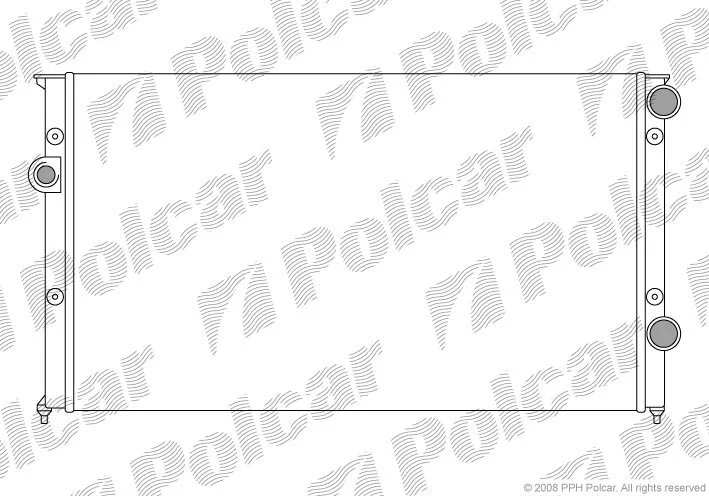 Радиатор охлаждения двигателя Polcar 954608A7 (фото 1)