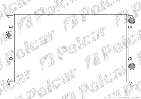 Радиатор охлаждения двигателя Polcar 954608A7