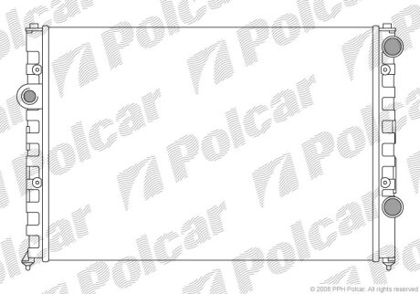 Радиатор охлаждения двигателя Polcar 954708A1