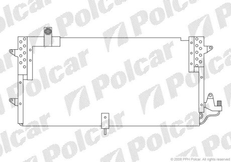 Радиатор кондиционера (Конденсатор) Polcar 9547K8B2