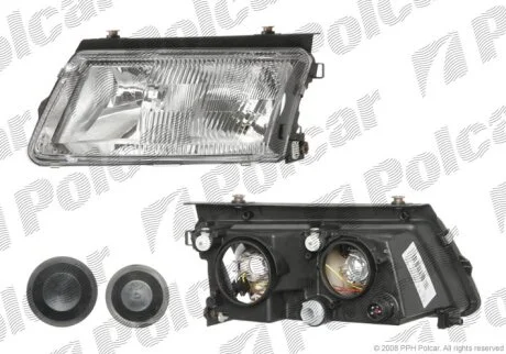 Фара основная левая и правая, комплект Polcar 954809-H