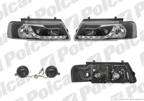 Фара основная правая Polcar 954809HE