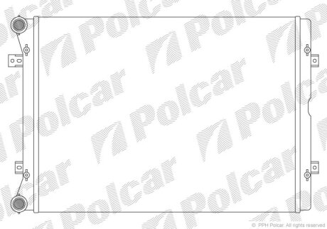 Радиатор охлаждения двигателя Polcar 955108-1