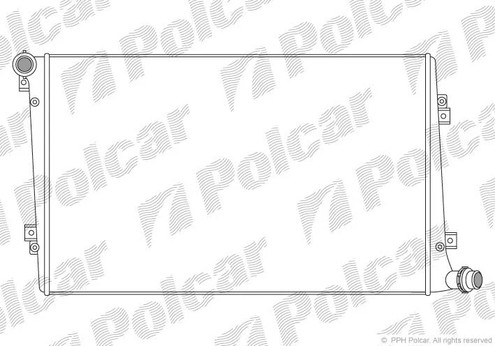 Радиатор охлаждения двигателя Polcar 955508-1 (фото 1)