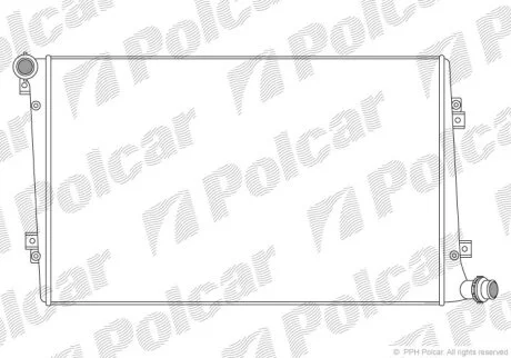 Радиатор охлаждения двигателя Polcar 955508-1