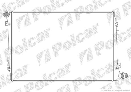 Радиатор охлаждения двигателя Polcar 955508-2