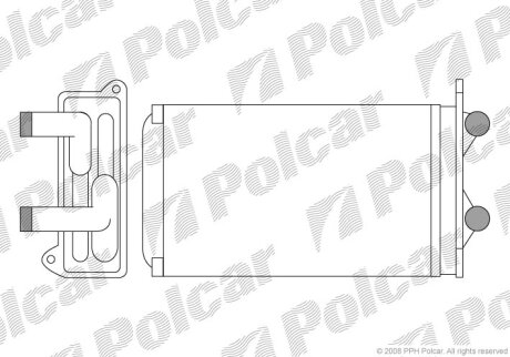 Радіатор обігріву Polcar 9566N81X