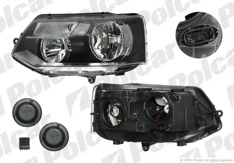 Фара основная правая Polcar 956910-E