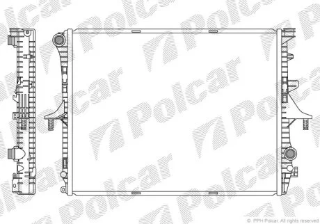 Радиатор охлаждения двигателя Polcar 958008-1