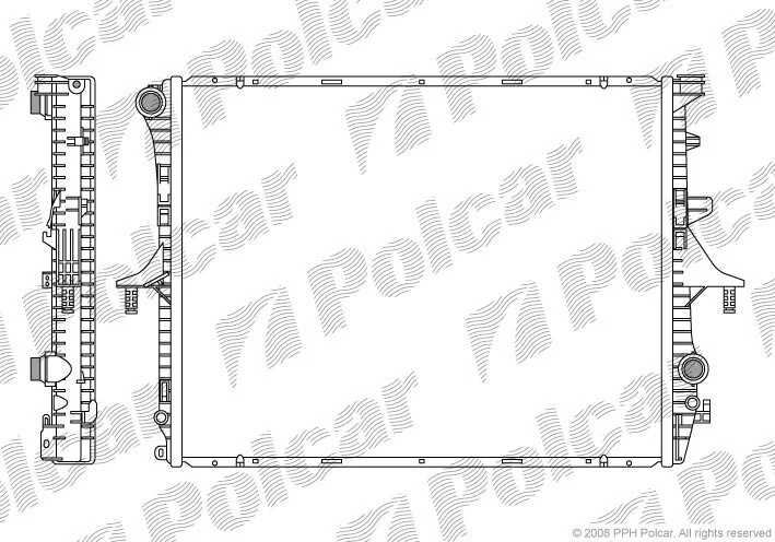 Радиатор охлаждения двигателя Polcar 9580081X (фото 1)