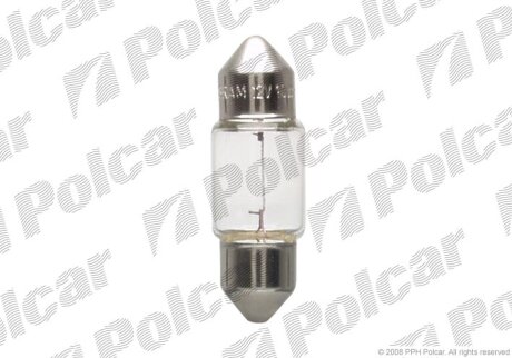 Лампа накаливания C10W 12V 10W Polcar 99ZP030A