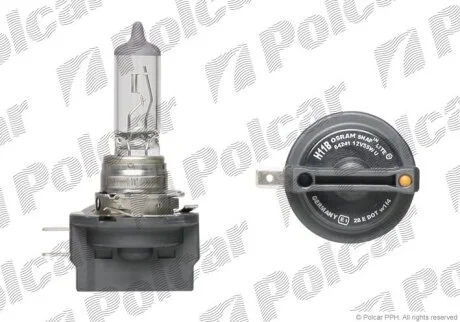 Лампа галогенная 12В H11b 55Вт Polcar 99ZS020A