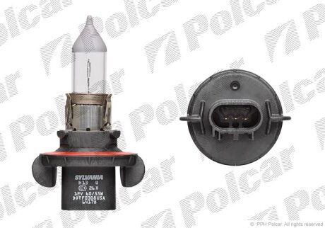 Лампа галогенная 12В H13 60/55Вт Polcar 99ZS026A