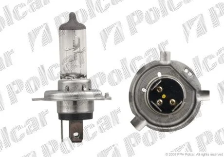 Лампа галогенная 24В H4 75/70Вт Polcar 99ZS502A