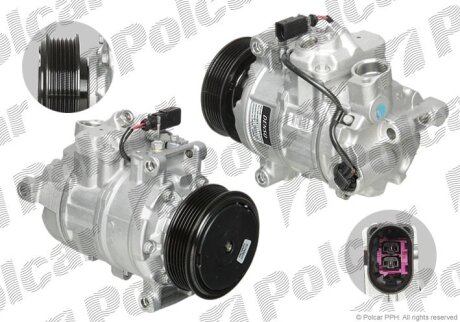 Компрессор кондиционера (новый) (Q) -Denso Polcar DCP02037