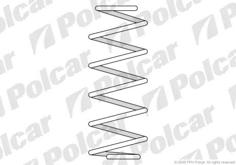 Пружина подвески Polcar ST605707