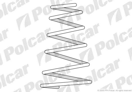 Пружина подвески Polcar SU09070
