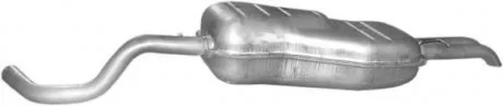 Глушник Skoda Octavia 1.8i-20V, 2.0i, Seat Toledo 1.8i Turbo-20V 98-05 VW Bora1.6 FSi 01-05, 2.0i POLMOSTROW 2455