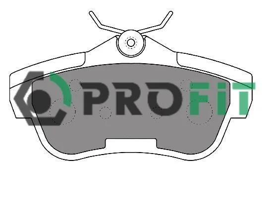 Колодки гальмівні дискові PROFIT 50001772 (фото 1)