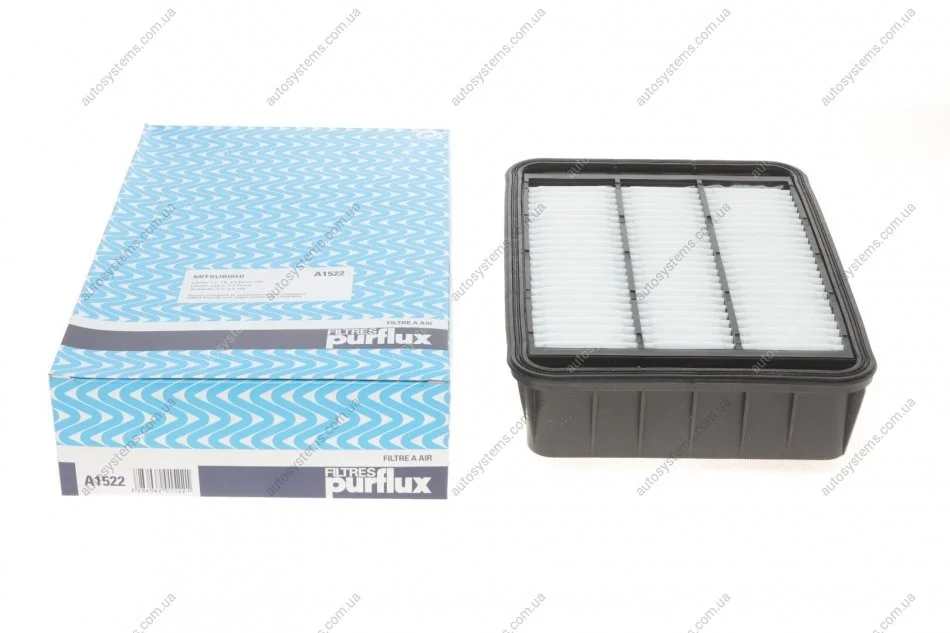 Фільтр повітряний Mitsubishi ASX/Lancer VIII/Outlander II (з поролоном) Purflux A1522 (фото 1)