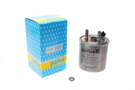 Фильтр топлива с датчиком уровня воды 164001137R KL 639D Purflux FCS738
