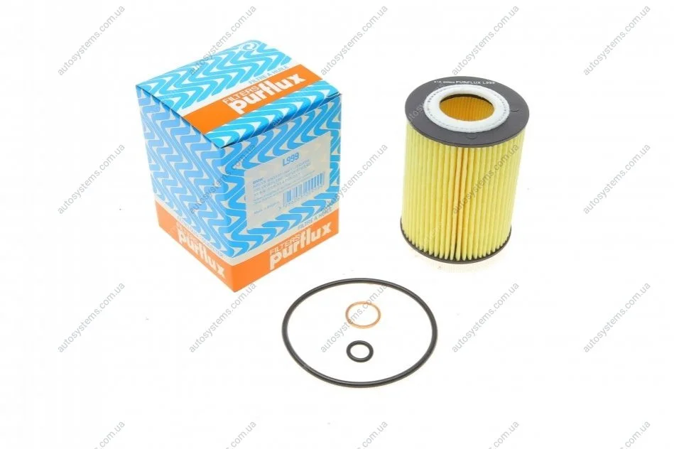 Фільтр масляний BMW 5 (E60)/6 (E63)/X5 (E53) 3.6-4.8i 00-10 Purflux L999 (фото 1)