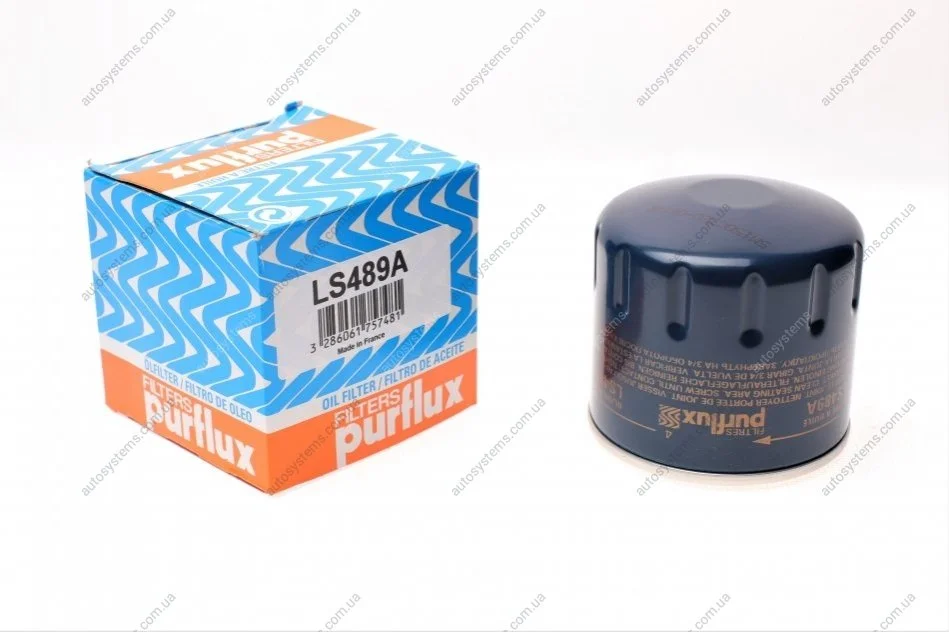 Фільтр масляний Kia/Mitsubishi/Subaru 03- Purflux LS489A (фото 1)