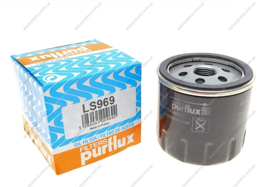 Фільтр масляний VW Caddy II 1.4/1.6i / Golf IV/V/Seat (h=78mm) Purflux LS969 (фото 1)