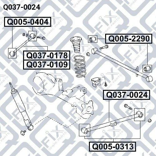 Тяга нижня заднього моста Q-fix Q0370024 (фото 1)