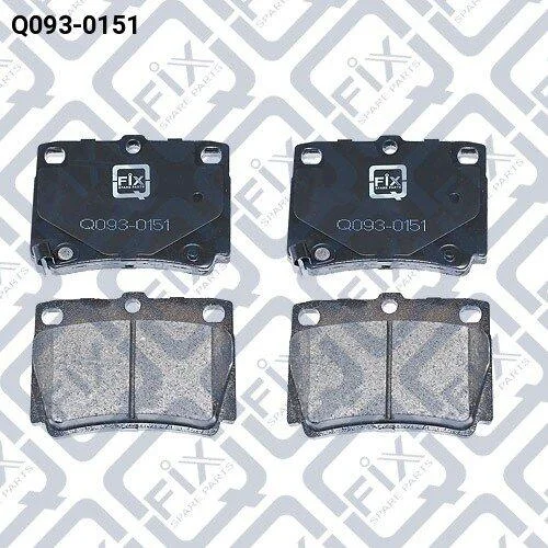 Колодки гальмівні задні дискові Mitsubishi Pajero Sport 98– Q-fix Q0930151 (фото 1)