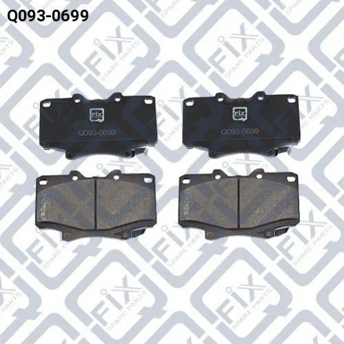 Колодки тормозные передние дисковые Q-fix Q0930699 (фото 1)