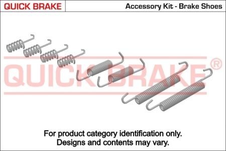 Комплект пружинок колодок ручника Volvo C70/S80/XC90/S60 01-14 Quick-brake 105-0832