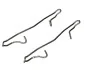 Планка супорта (переднього) прижимна (к-кт) Opel Kadett E/Daewoo Lanos 1.4-2.0 86- (Ate) Quick-brake 109-1100 (фото 1)
