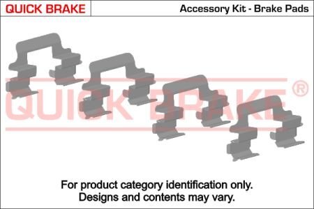 Комплект монтажный тормозных колодок Quick-brake 109-1826