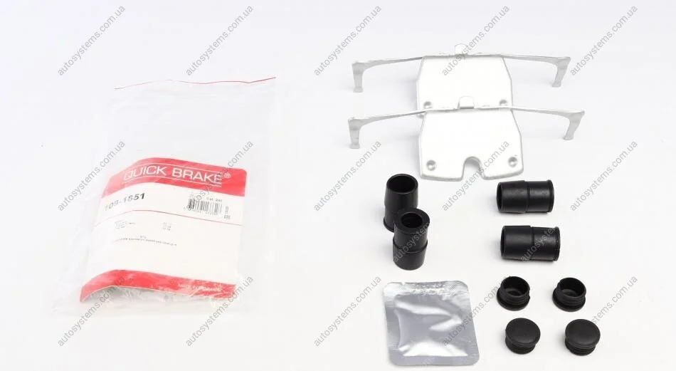 Планка супорта (переднього) прижимна (к-кт) BMW 5 (F10/F11)/7 (F01-F04) 08- (Ate) Quick-brake 109-1851 (фото 1)