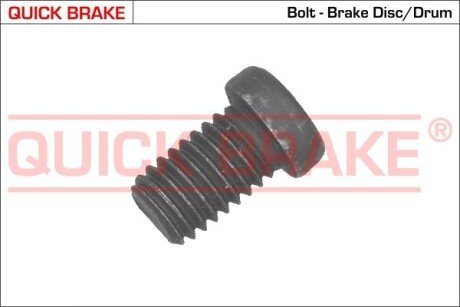Болт кріплення диска гальмівного BMW 3 (E30/F30/F80)/5 (E34/E60)/7 (E23/E32) 80-18 M30/M57/M60/M70 Quick-brake 11668