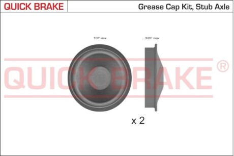 Крышка ступицы колеса Quick-brake 9828K