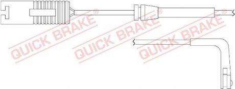 Датчик зносу гальмівних колодок (задніх) BMW 5 (E39) 95-04 Quick-brake WS 0164 A